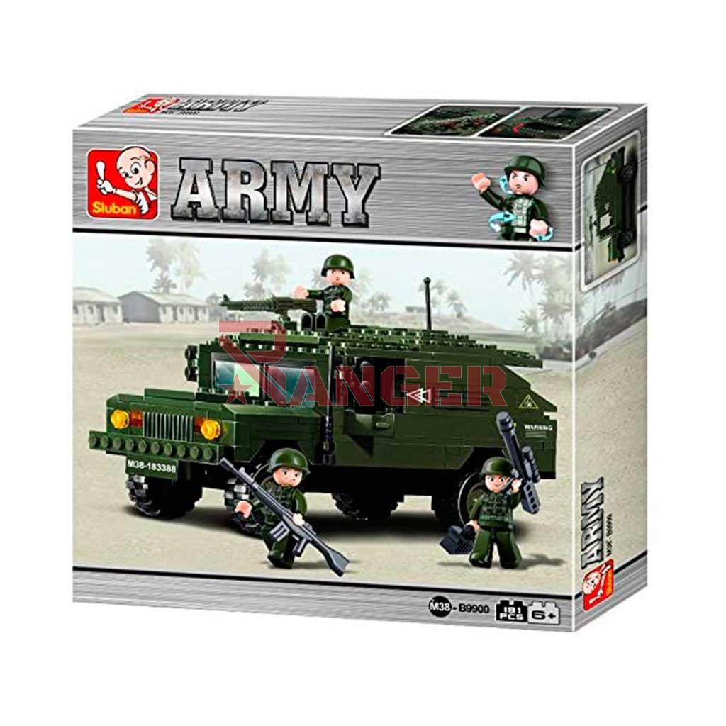HUMMER CON FUSIL SLUBAN 191 PCS VERDE
