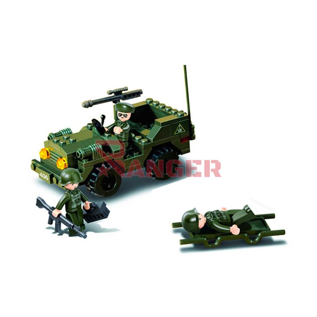 AMBULANCIA ESCOLTA ARMY SLUBAN 229 PCS VERDE