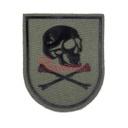 PARCHE LUSITANIA CALAVERA GRANDE C/VELCRO VERDE