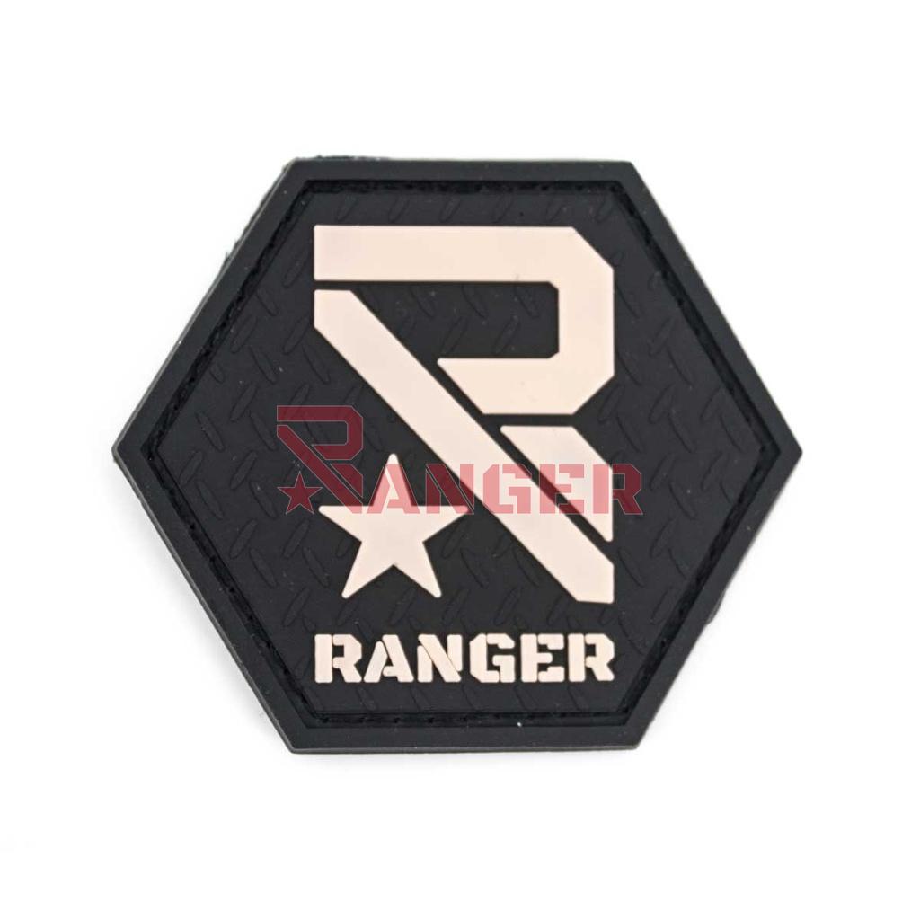 PARCHE PVC RANGER NEGRO-TAN