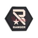 PARCHE PVC RANGER NEGRO-TAN