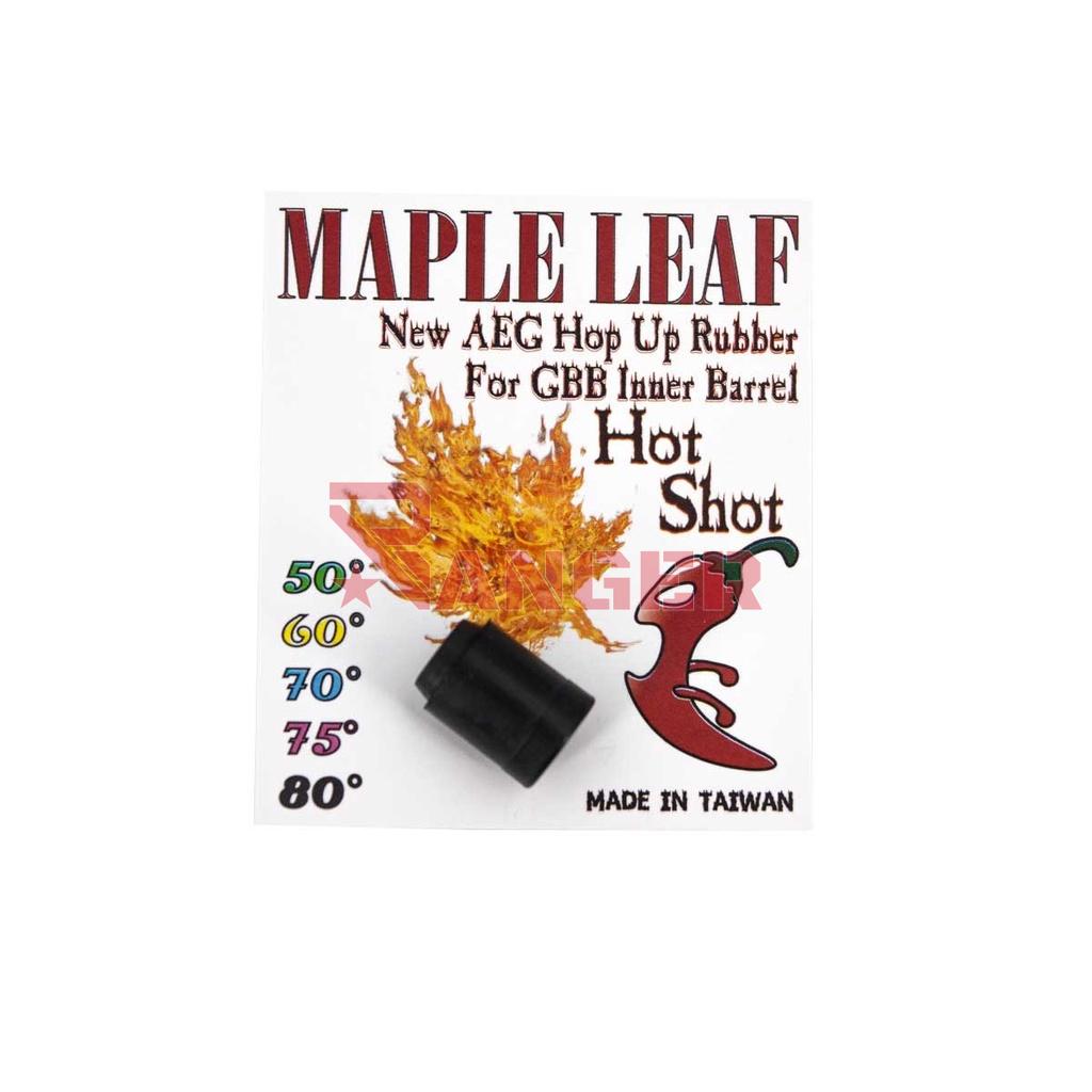 GOMA HOP-UP MAPLE LEAF HOT SHOT 80º AEG NEGRA
