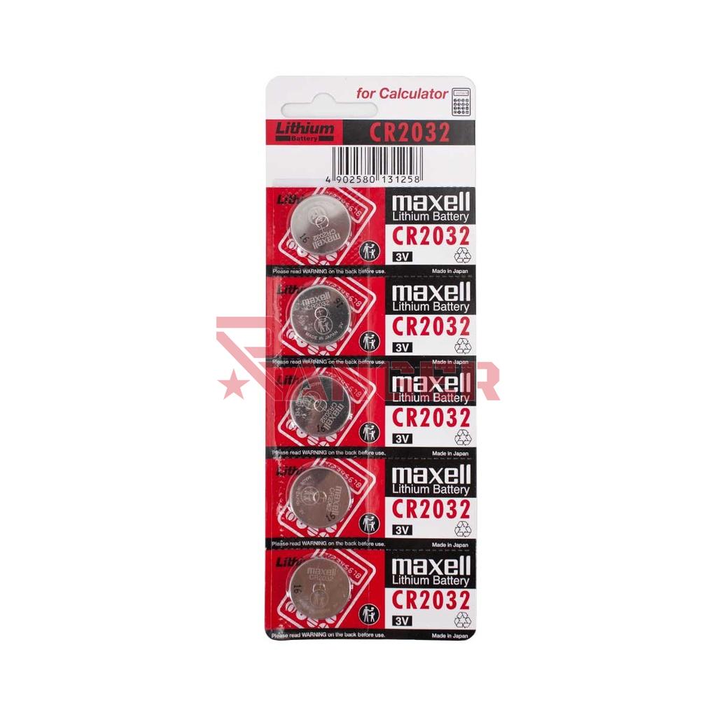 PILA BOTON LITIO CR2032 5PCS PLATA