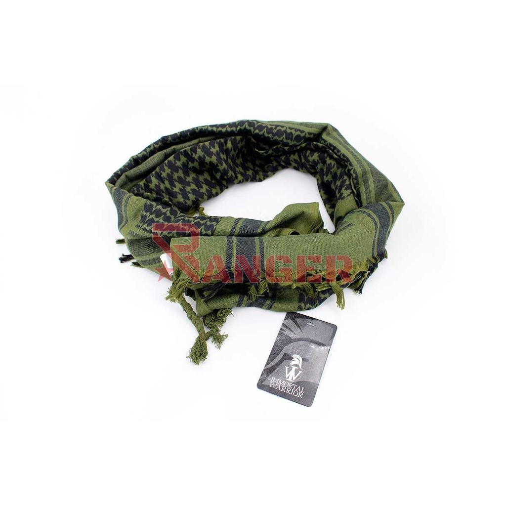 PAÑUELO PALESTINO IMMORTAL 115X110CM VERDE-NEGRO