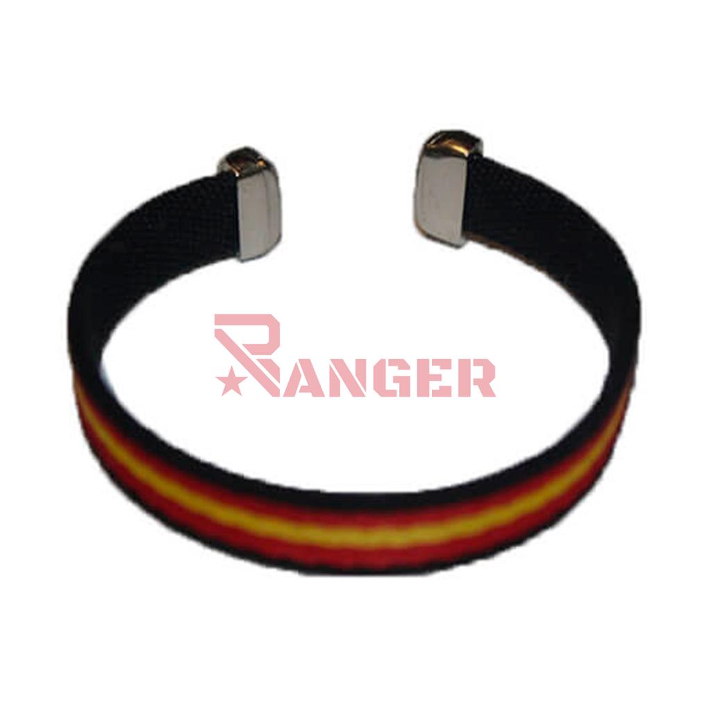 PULSERA ESPAÑA METALICA GR. NEGRA