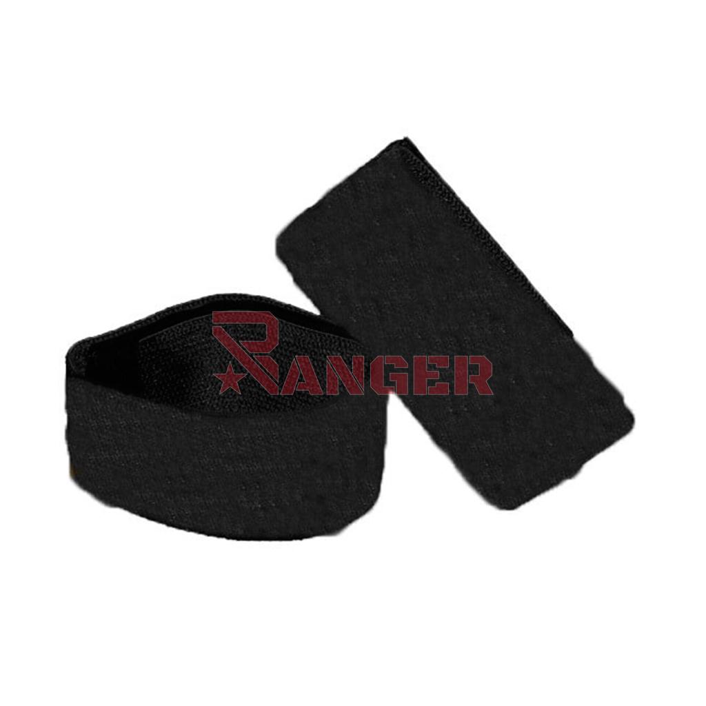 GOMA PIERNA CON VELCRO PAR ANCHA NEGRA