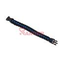 PULSERA PARACORD NEGRA CELESTE