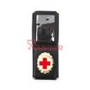 CARTERA PIEL PLACA CRUZ ROJA