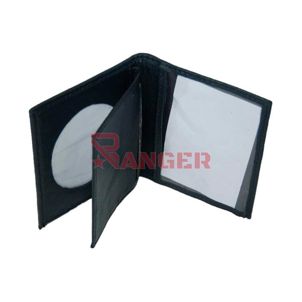 CARTERA PIEL DOBLE COMPARTIMENTO LIBRO NEGRA