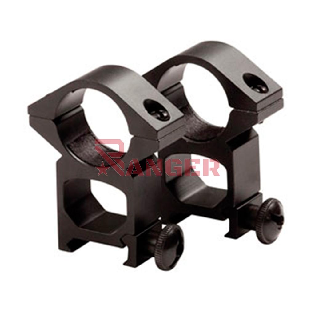 MONTURA VISOR ASG ANCHA ALTA 25MM NEGRA