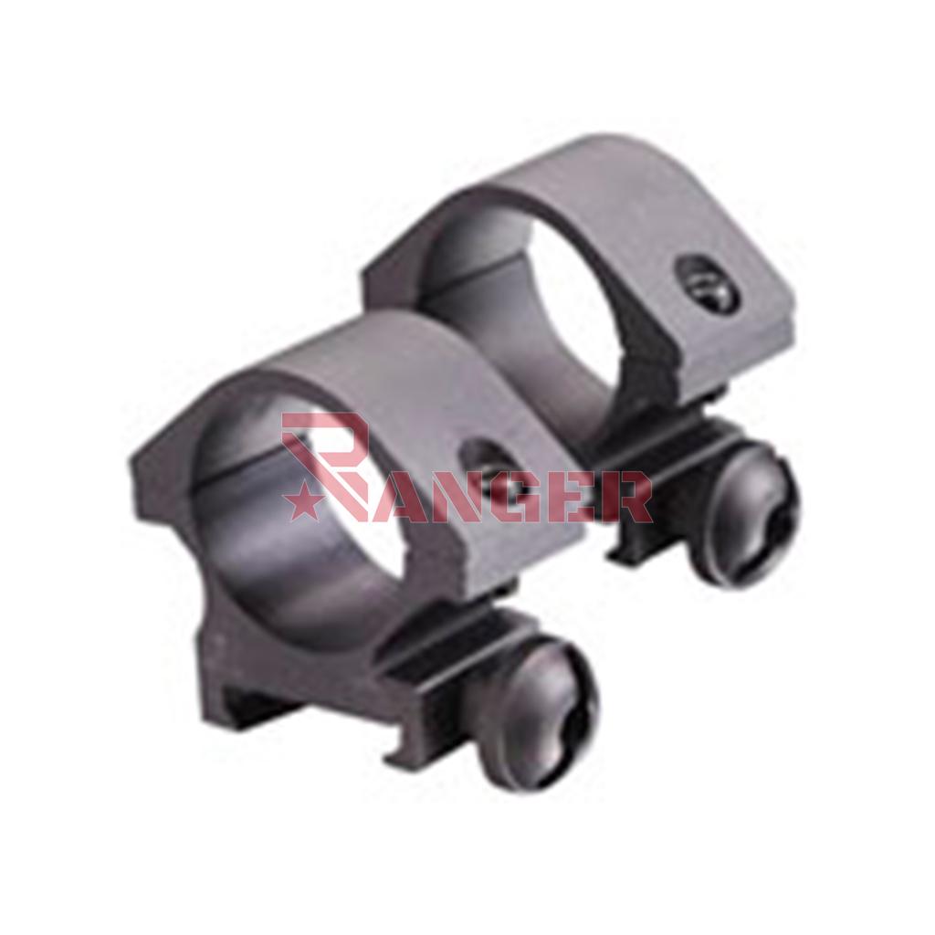 MONTURA RAIL VISOR ASG ANCHA BAJA 25MM NEGRA
