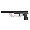 PISTOLA ASG MK23 GAS C/SILENCIADOR NEGRA