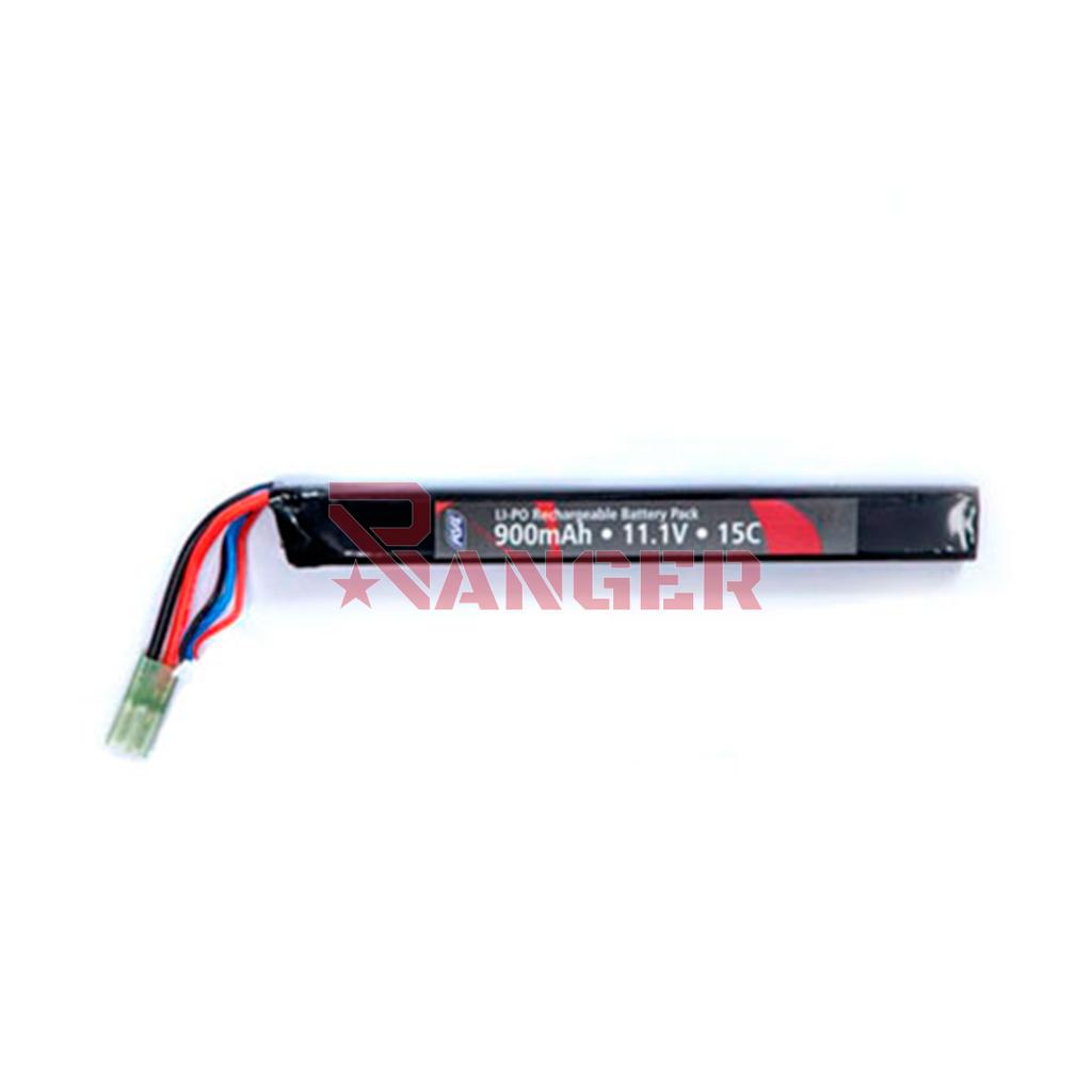 BATERIA LIPO ASG 11.1V 900MAH 15C 1STICK NEGRA