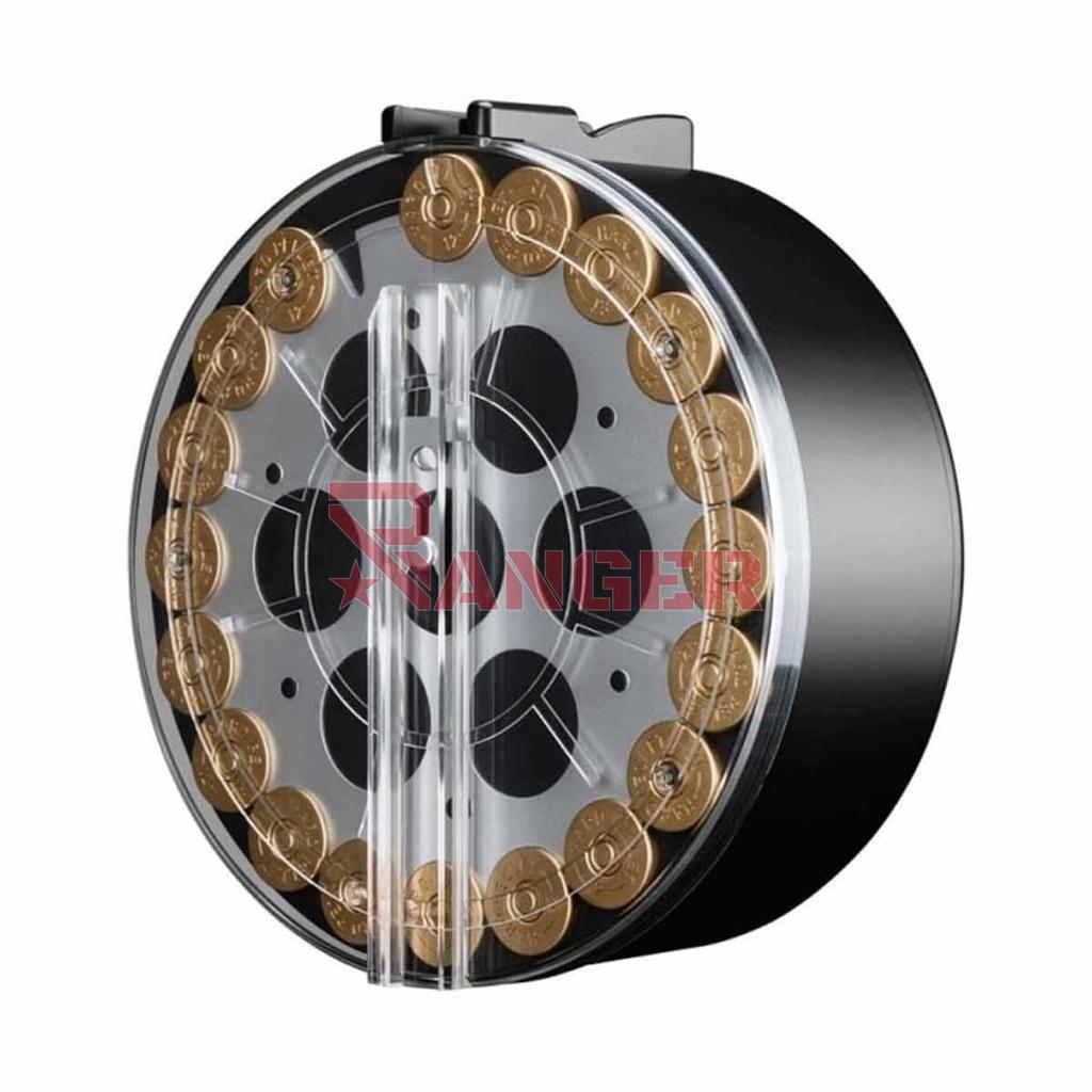 CARGADOR ESCOPETA MARUI SGR-12 DRUM REDONDO NEGRO-PLATA