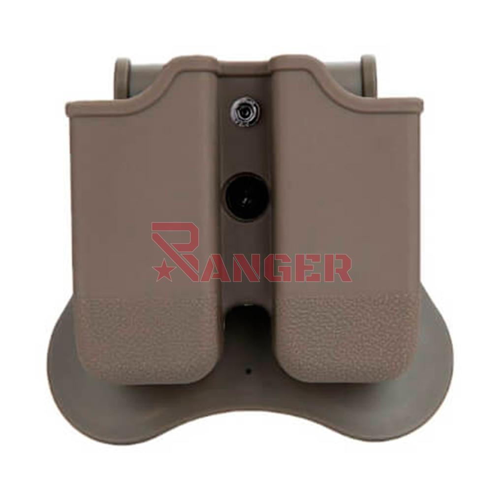 FUNDA CARGADOR RIGIDA CYTAC GLOCK TAN