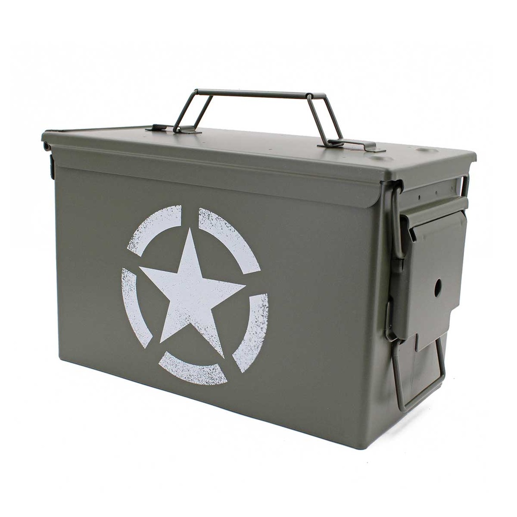 CAJA MUNICION METALICA GR CAL 50 VERDE ESTRELLA