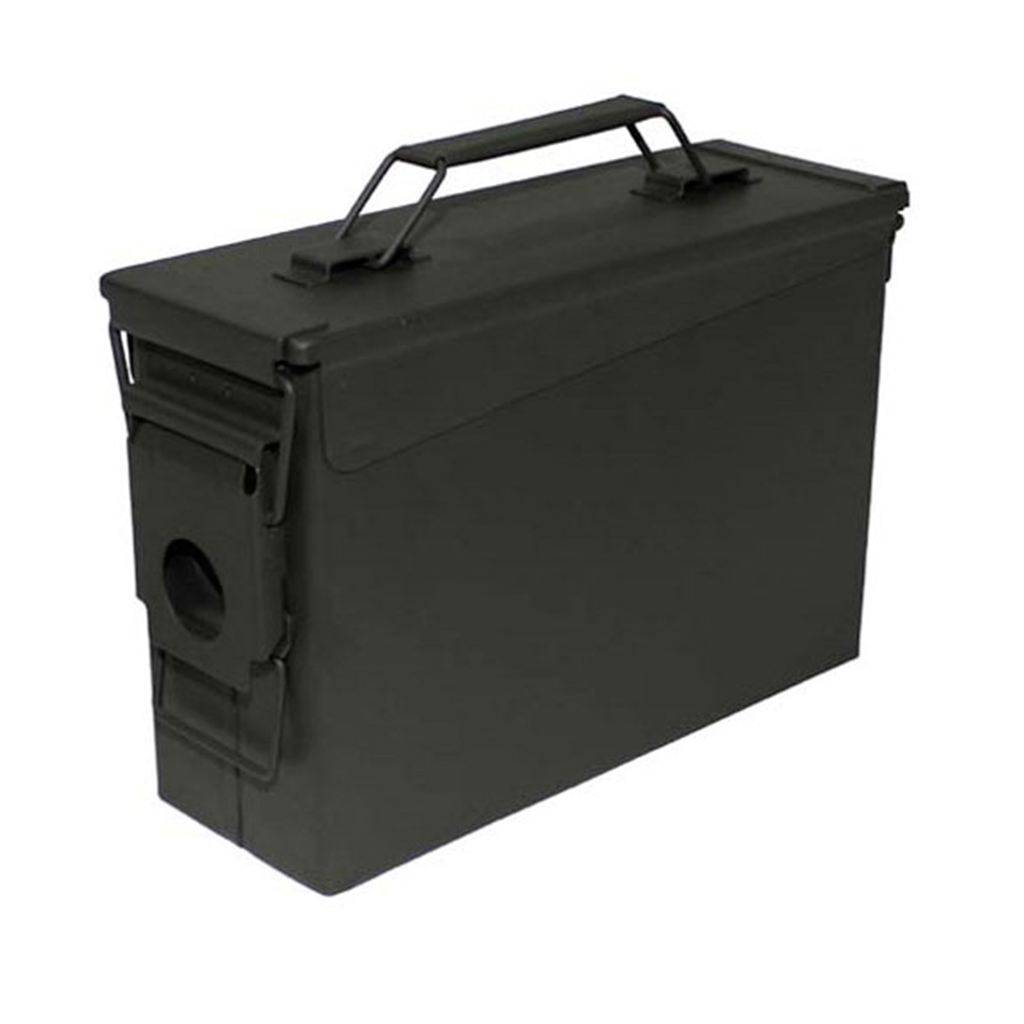 CAJA MUNICION METALICA PEQ CAL 30 NUEVA VERDE