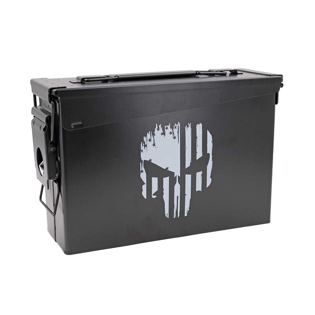 CAJA MUNICION METALICA PEQ CAL 30 NEGRA PUNHISER