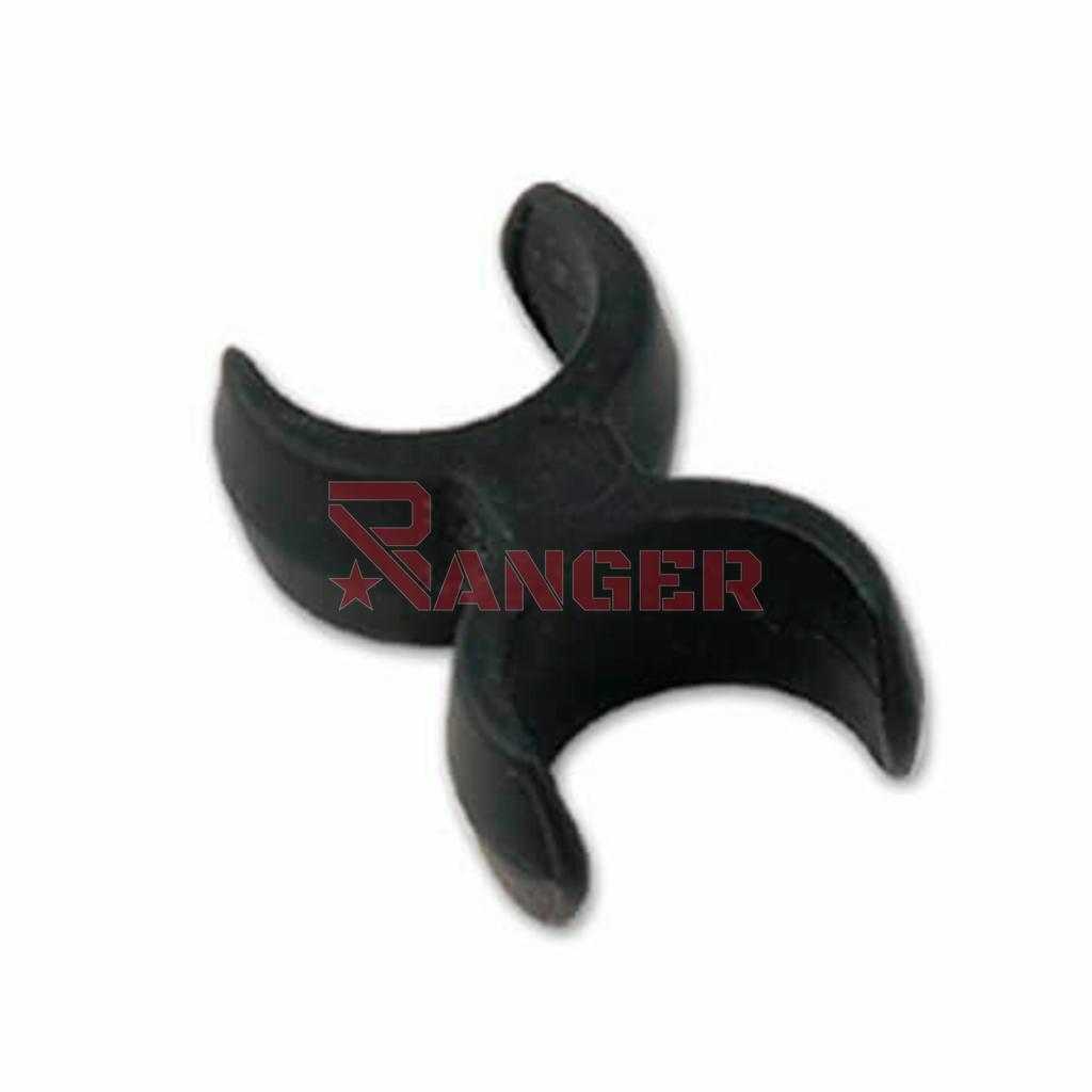 SOPORTE PARA 2 BASTONES PVC NEGRO