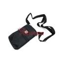 BOLSITO X CORDURA CREMALLERA FRONTAL C/MOSQUETON NEGRO