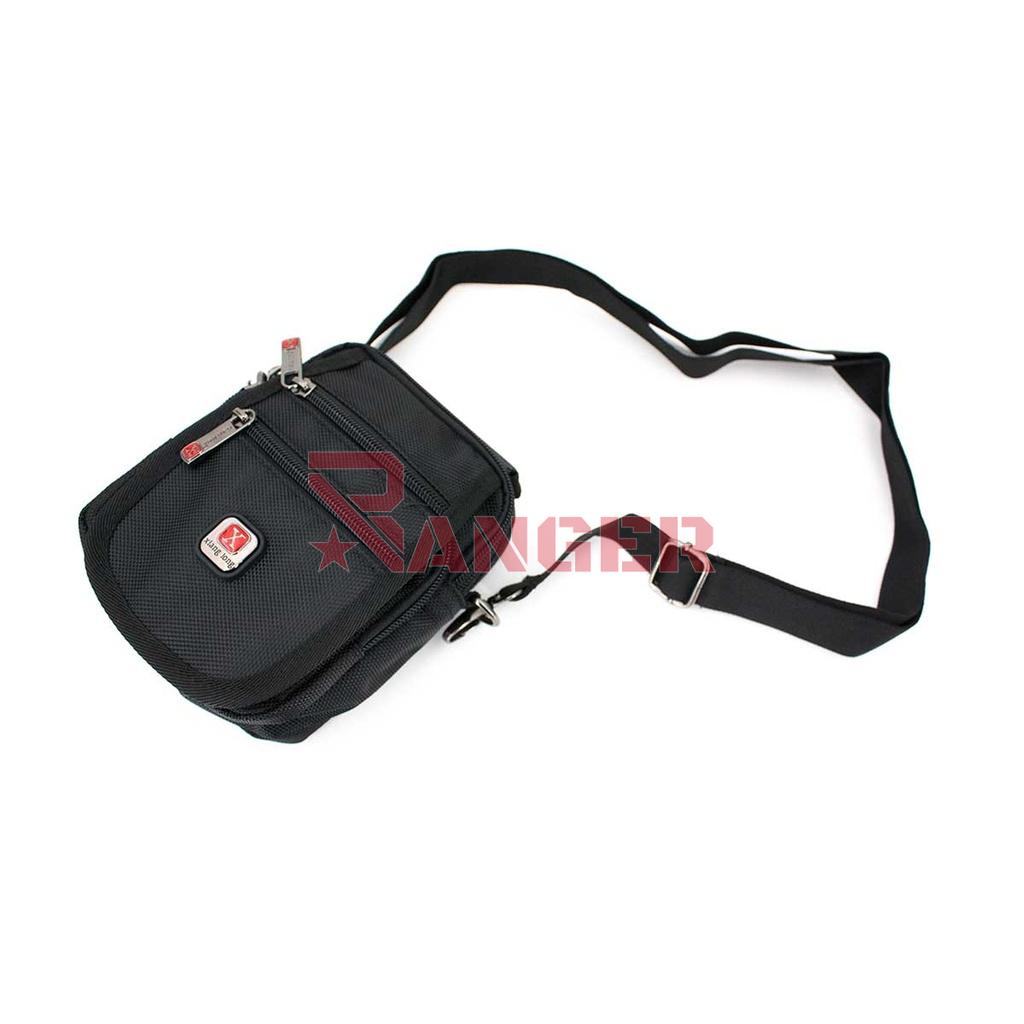 BOLSITO X CORDURA DOBLE CREMALLERA AGARRADERA PVC NEGRO