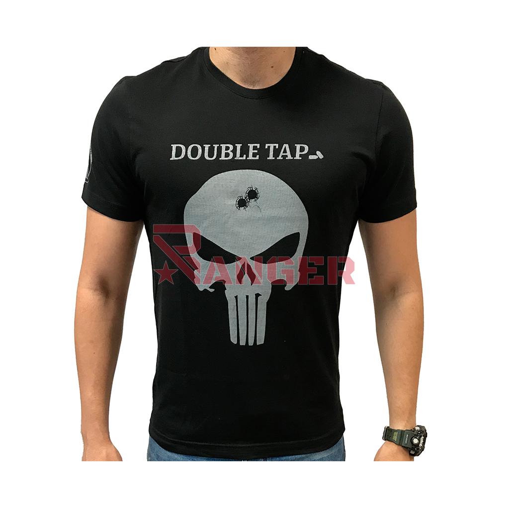 CAMISETA IMMORTAL PUNISHER DOUBLE TAP NEGRA