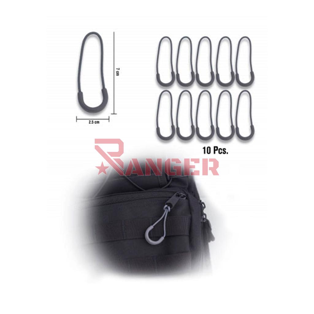 TIRADOR CREMALLERA PVC 10PCS GRIS