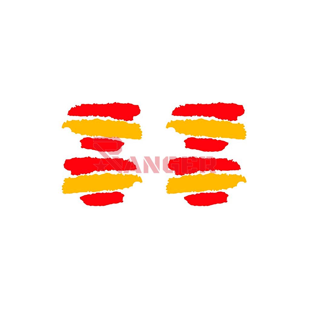 PEGATINA PLANA PEQ. 4PCS TRAZOS ESPAÑA