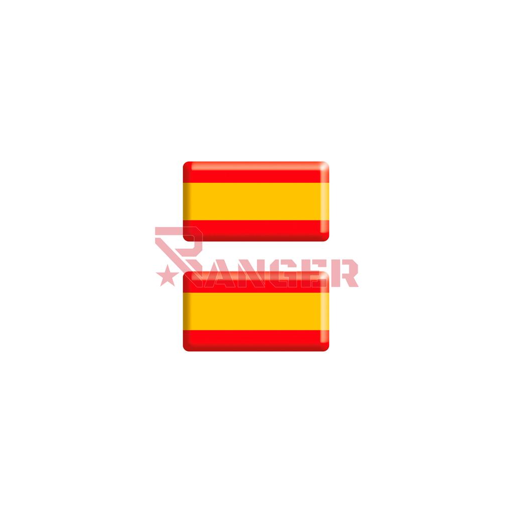 PEGATINA ABULTADA MED. 2PCS BANDERA ESPAÑA