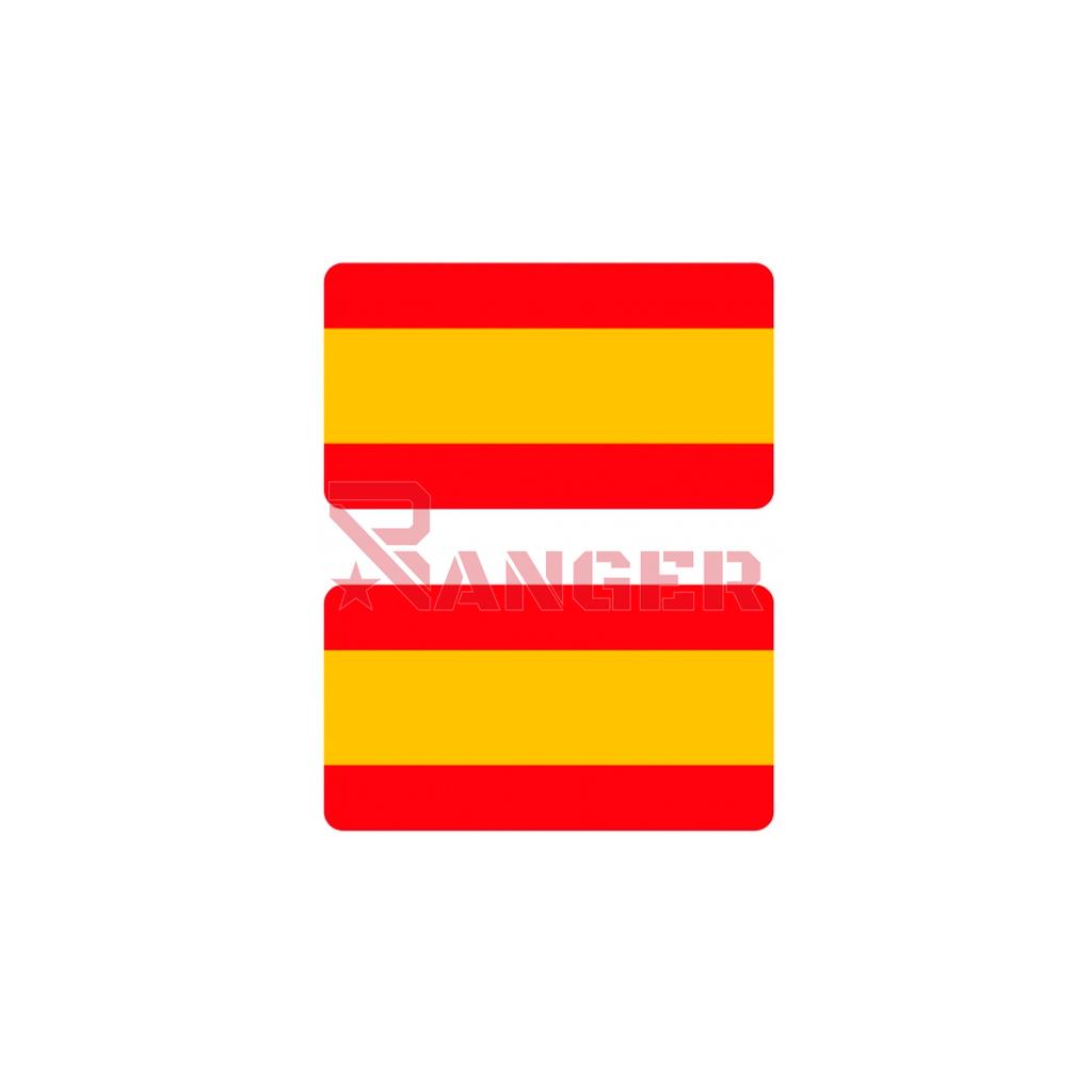 PEGATINA PLANA MED. RECTANGULAR 2PCS ESPAÑA