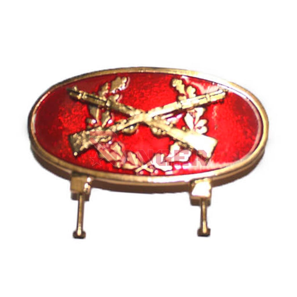 EMBLEMA METALICO TIRADOR SELECTO ROJO