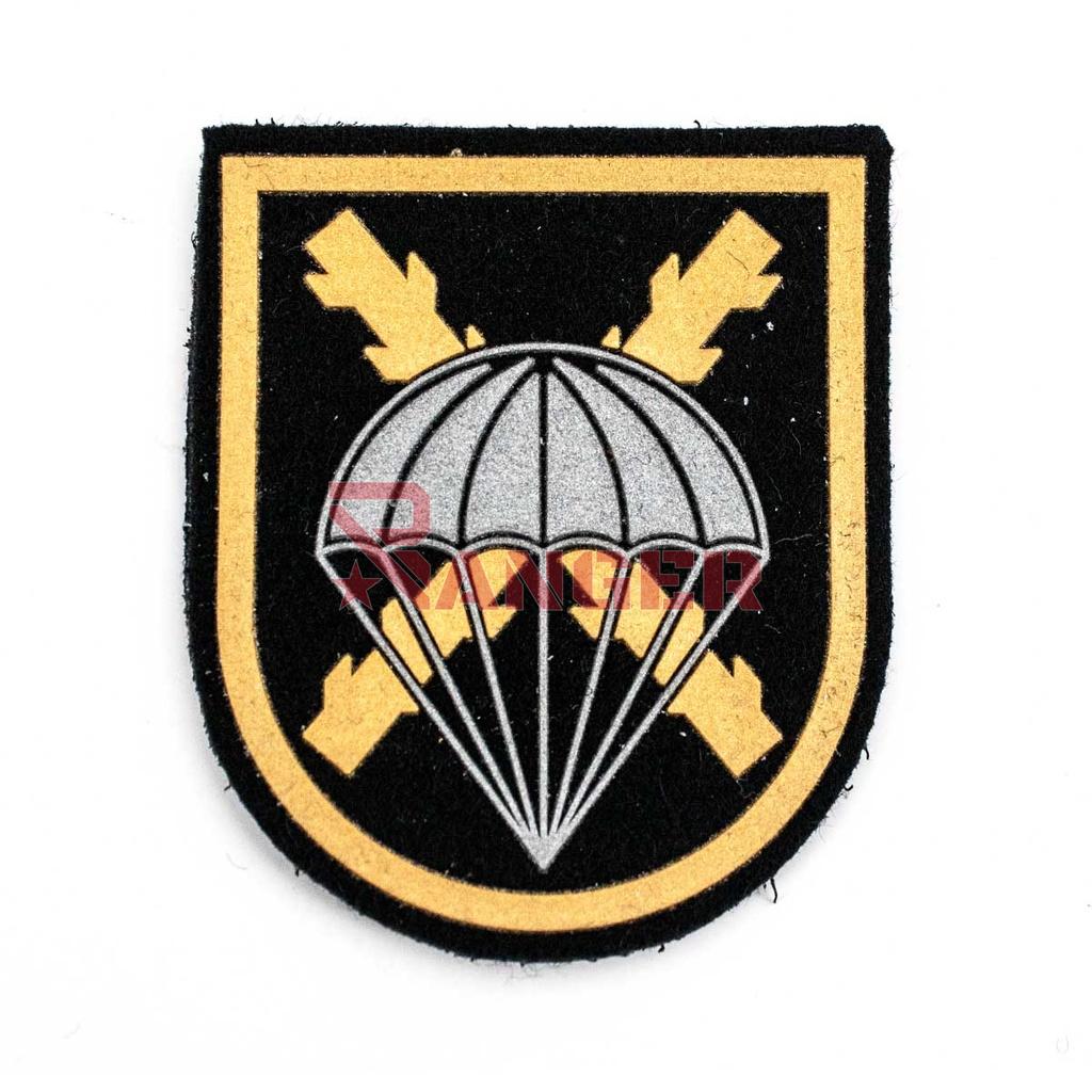PARCHE BRIPAC PARACAIDISTA C/VELCRO NEGRO