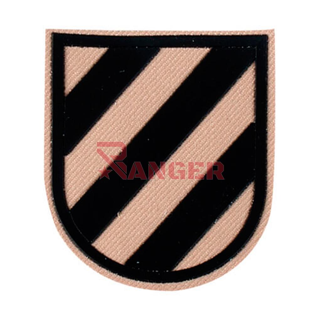PARCHE BRIPAC 2º BANDERA  C/VELCRO BEIGE