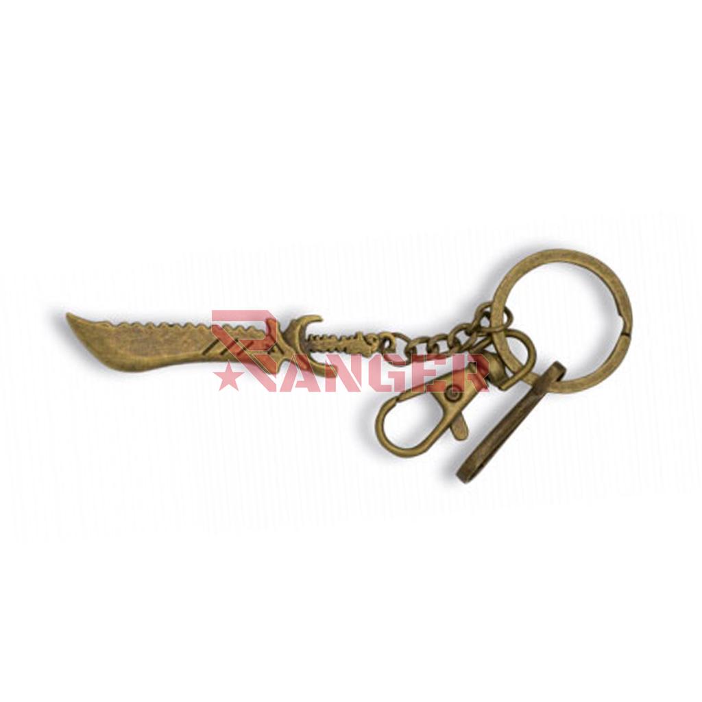 LLAVERO MACHETE BOLO ZAMAK DORADO