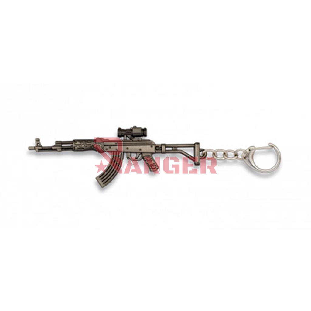 LLAVERO FUSIL AK47 PLATA