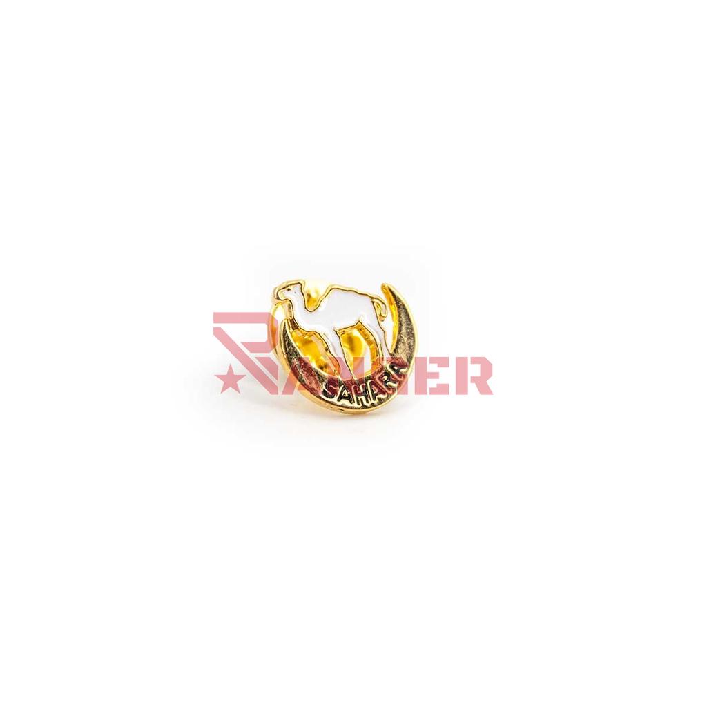 PIN SAHARA CAMELLO MEDIA LUNA BLANCO-DORADO