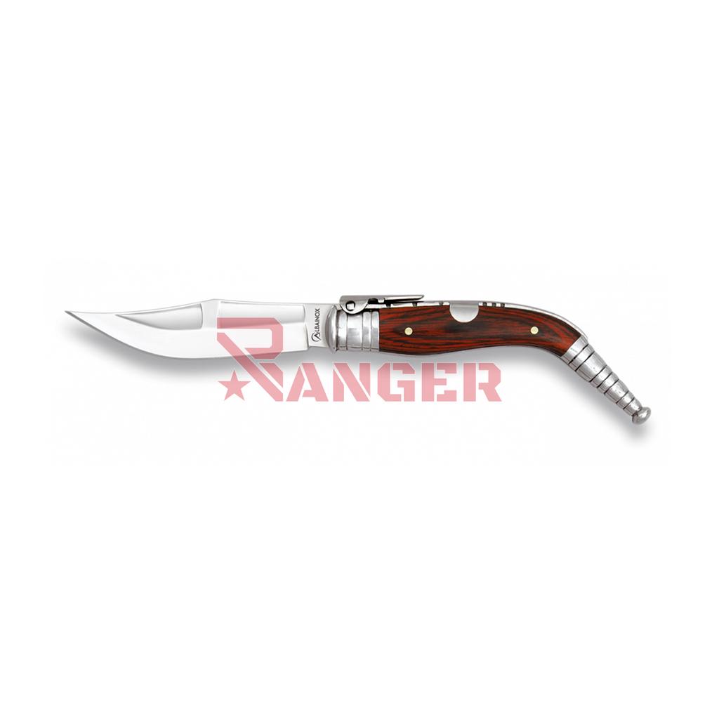 NAVAJA BANDOLERA ALBAINOX HOJA 5 CM MADERA