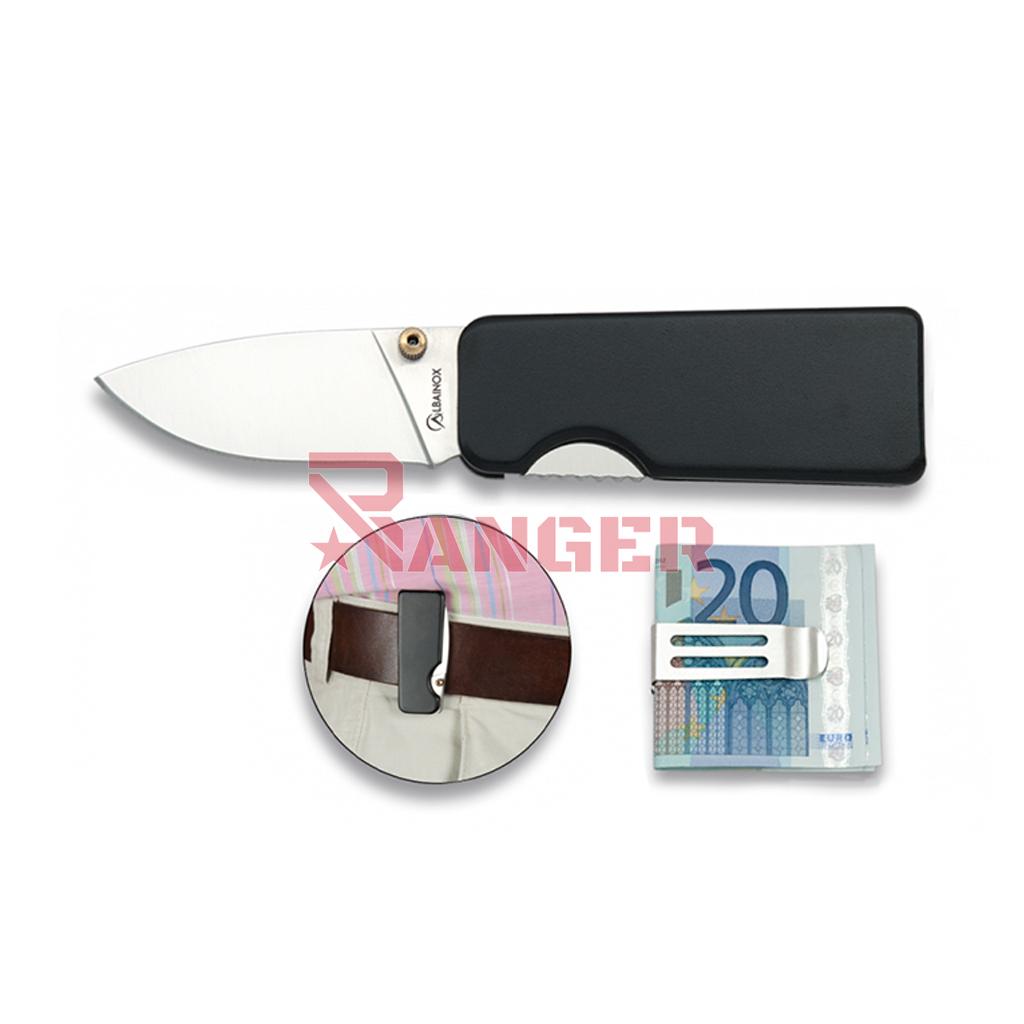 NAVAJA ALBAINOX BLACK CON CLIP MINI NEGRA