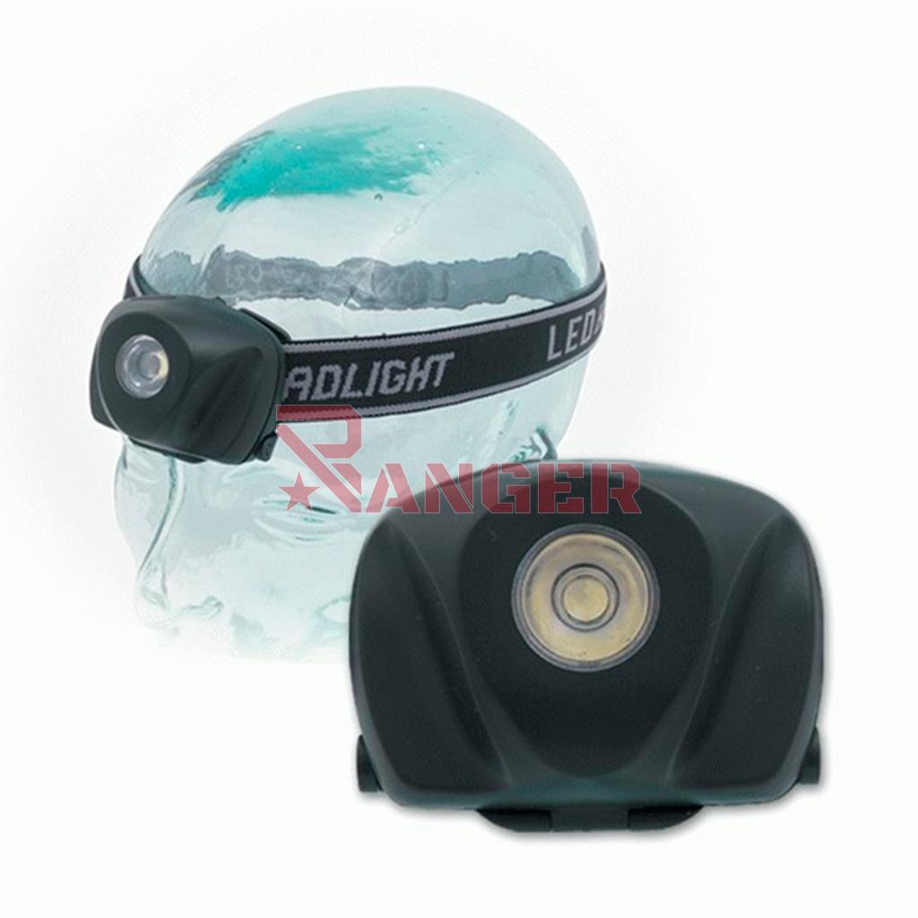 LINTERNA CROSSNAR FRONTAL 1 LED 1W NEGRA