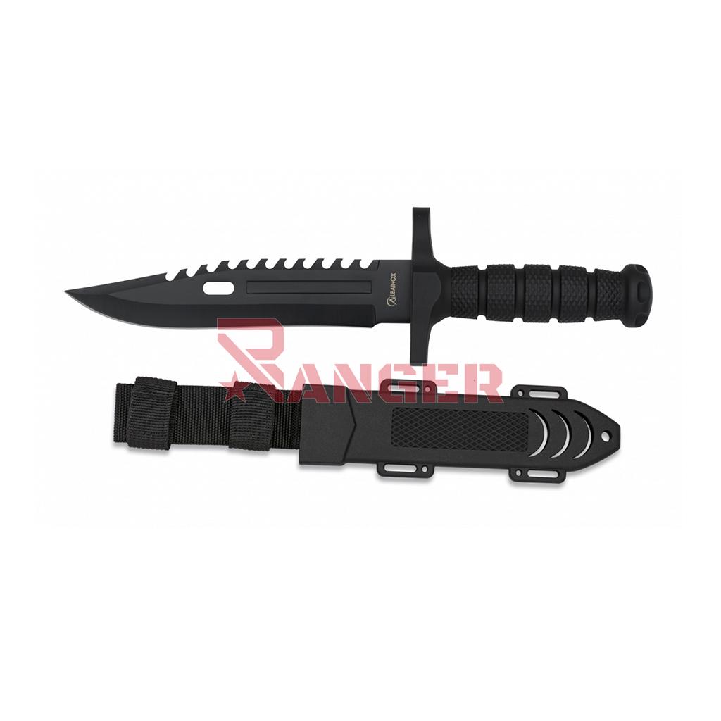 CUCHILLO ALBAINOX PUÑO/FUNDA ABS NEGRO