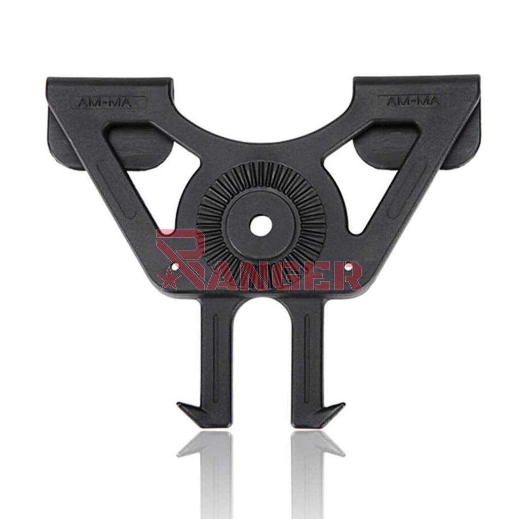 ADAPTADOR PISTOLA RIGIDO MOLLE AMOMAX TRIANGULO NEGRO
