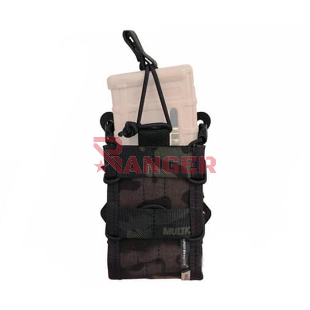 POUCH CARGADOR DOBLE EMERSON TACO MULTICAM BLACK