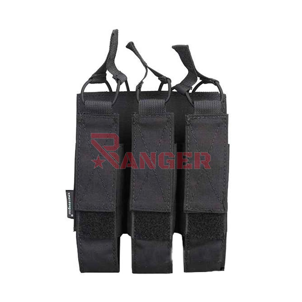 POUCH CARGADOR MP7 TRIPLE EMERSON NEGRA