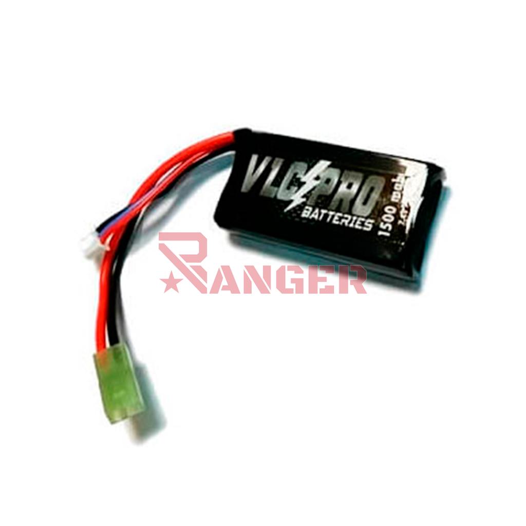 BATERIA VLC-PRO LIPO 7.4V 1500MAH 20C 1STICK NEGRA