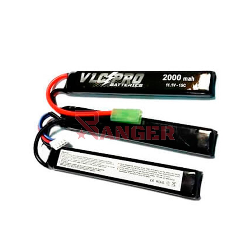 BATERIA VLC-PRO LIPO 11.1V 2000MAH 15C 3STICK NEGRA