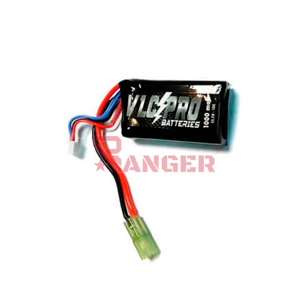BATERIA VLC-PRO LIPO 11.1V 1000MAH 15C 1STICK NEGRA