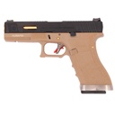 PISTOLA WE G17 CUSTOM-6 FULL METAL TAN