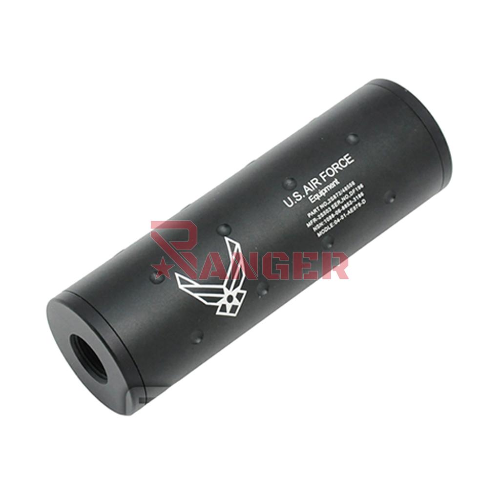 SILENCIADOR FMA STUBBY U.S.AIR FORCE 107MM NEGRO
