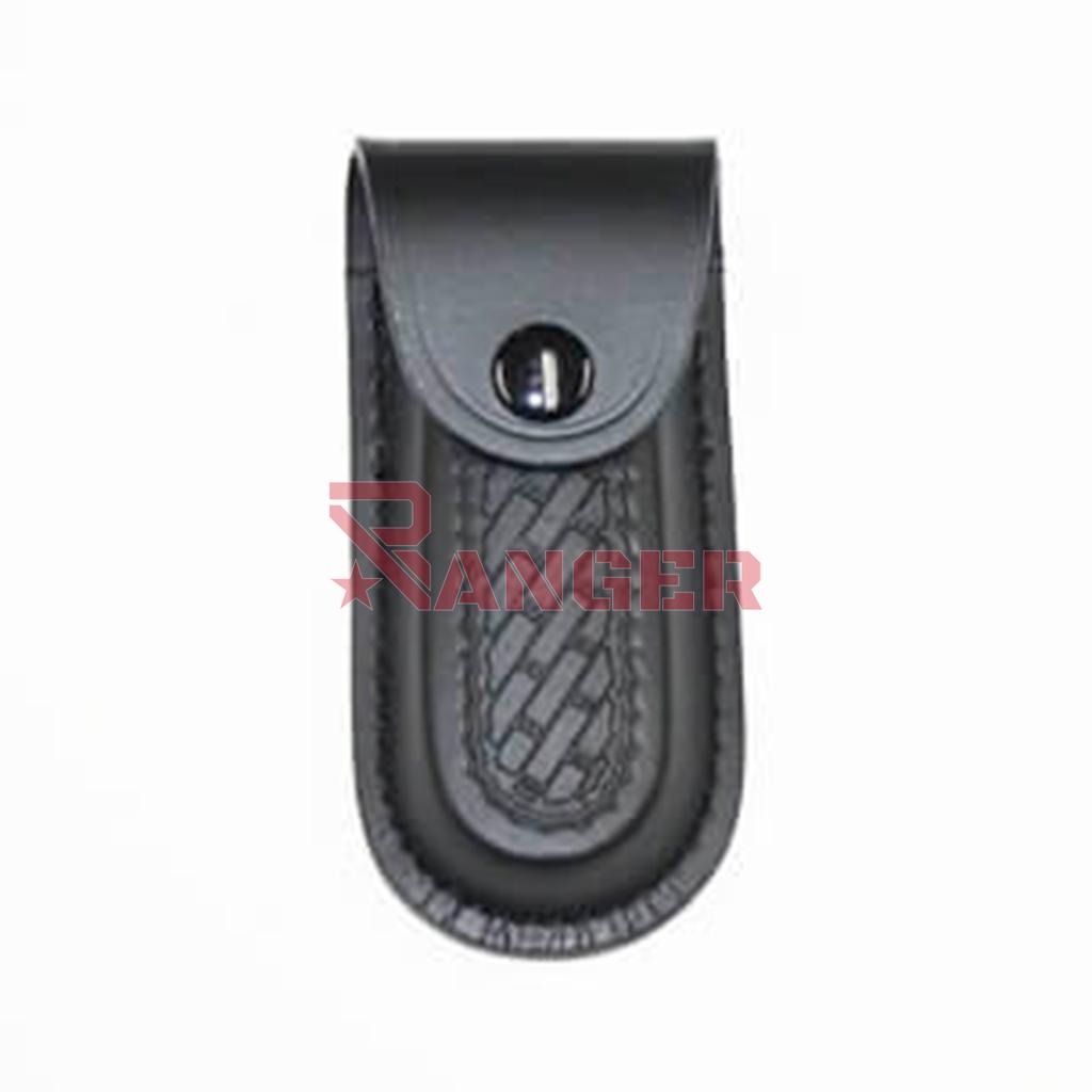 FUNDA NAVAJA CUERO MED. NEGRA