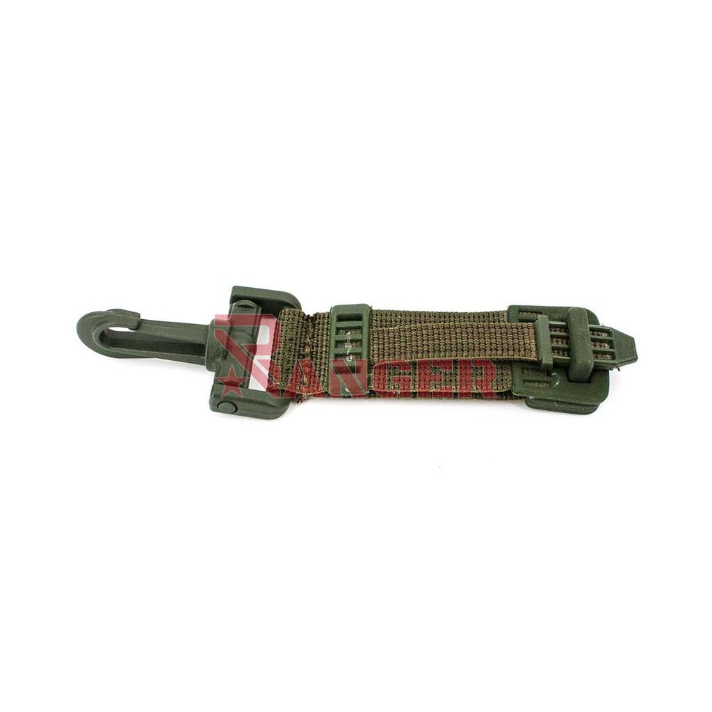 BAGUILLA MILITAR C/MOSQUETON PVC VERDE